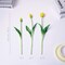 16-inch Premium Real Touch Fake Tulips, Artificial Flowers with Buds, Flexible Stem Easy to Shape, Faux Tulips (Vase Not Included), 5-Pack Lemonade Yellow, Spring Tabletop Decor
